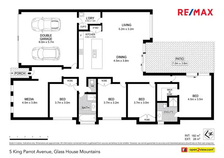 Floorplan of Homely house listing, 5 King Parrot Avenue, Glass House Mountains QLD 4518