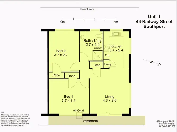 Floorplan of Homely unit listing, 1/46 Railway Street, Southport QLD 4215