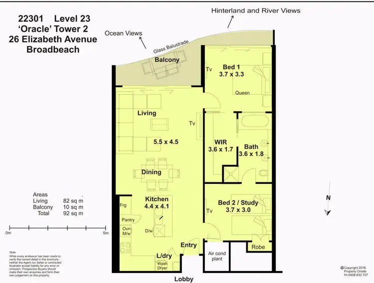 Floorplan of Homely apartment listing, 22301/21 Elizabeth Avenue, Broadbeach QLD 4218