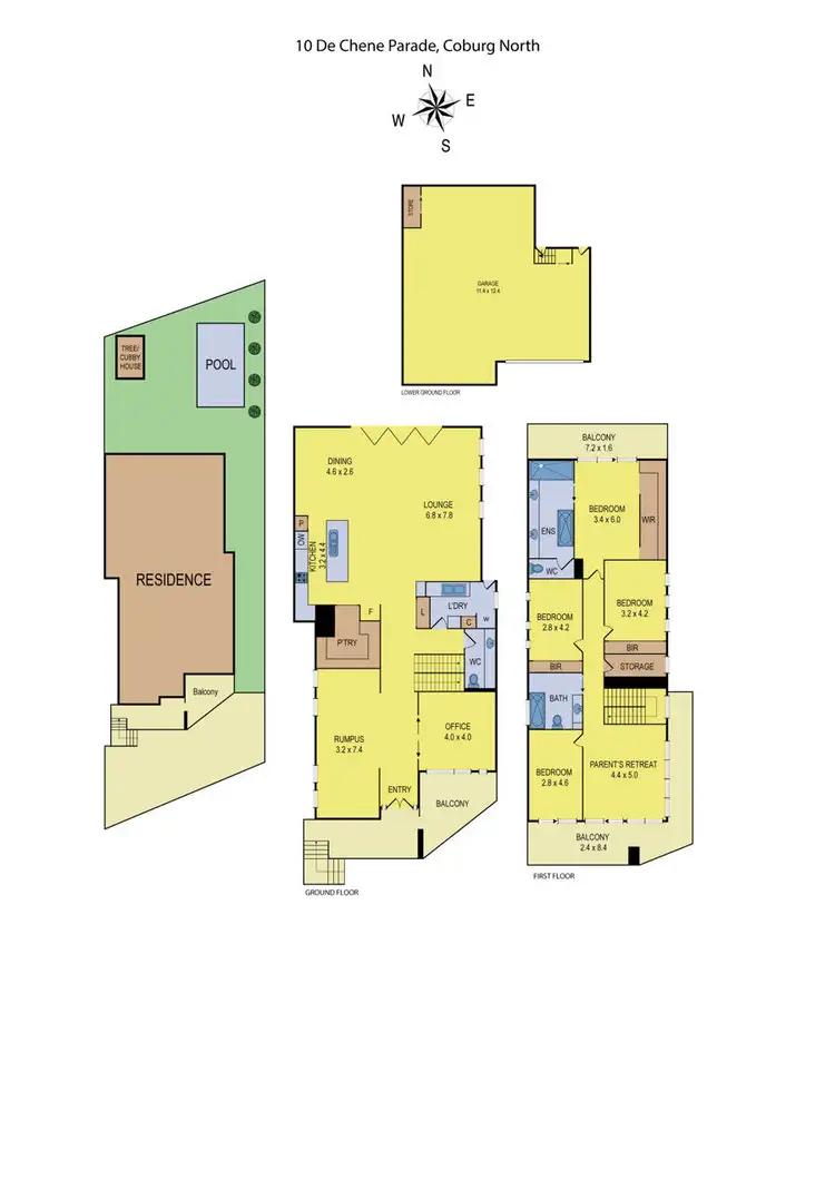 Floorplan of Homely house listing, 10 De Chene Parade, Coburg North VIC 3058