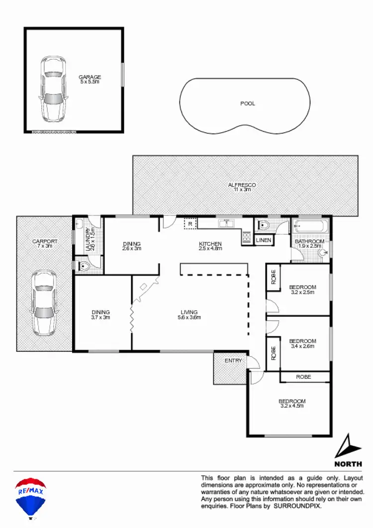 Floorplan of Homely house listing, 83 Henry Lawson Avenue, Werrington County NSW 2747