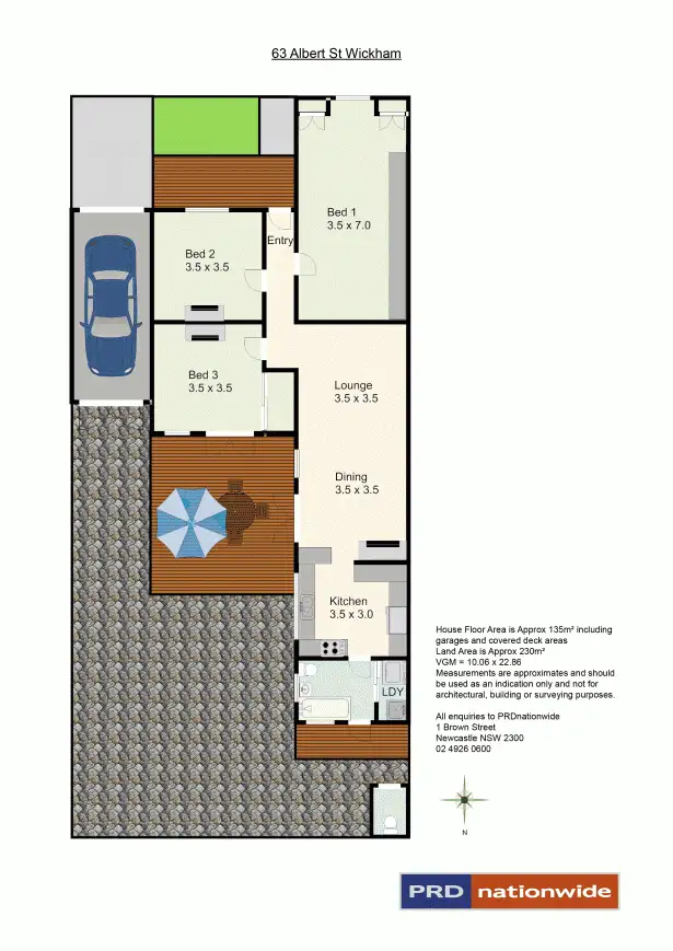 Floorplan of Homely house listing, 63 Albert Street, Wickham NSW 2293