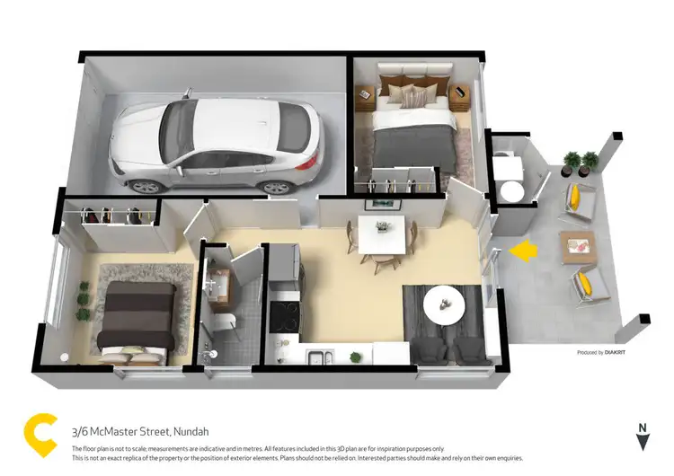 Floorplan of Homely unit listing, 3/6 McMaster Street, Nundah QLD 4012