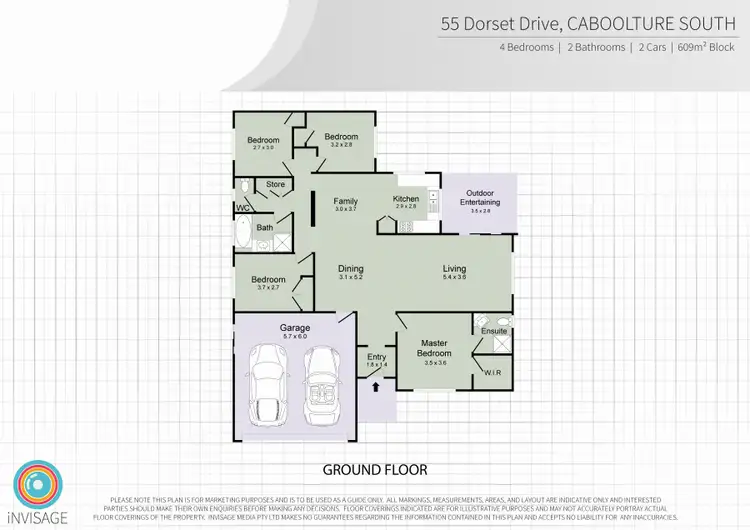 Floorplan of Homely house listing, 55 Dorset Drive, Caboolture South QLD 4510