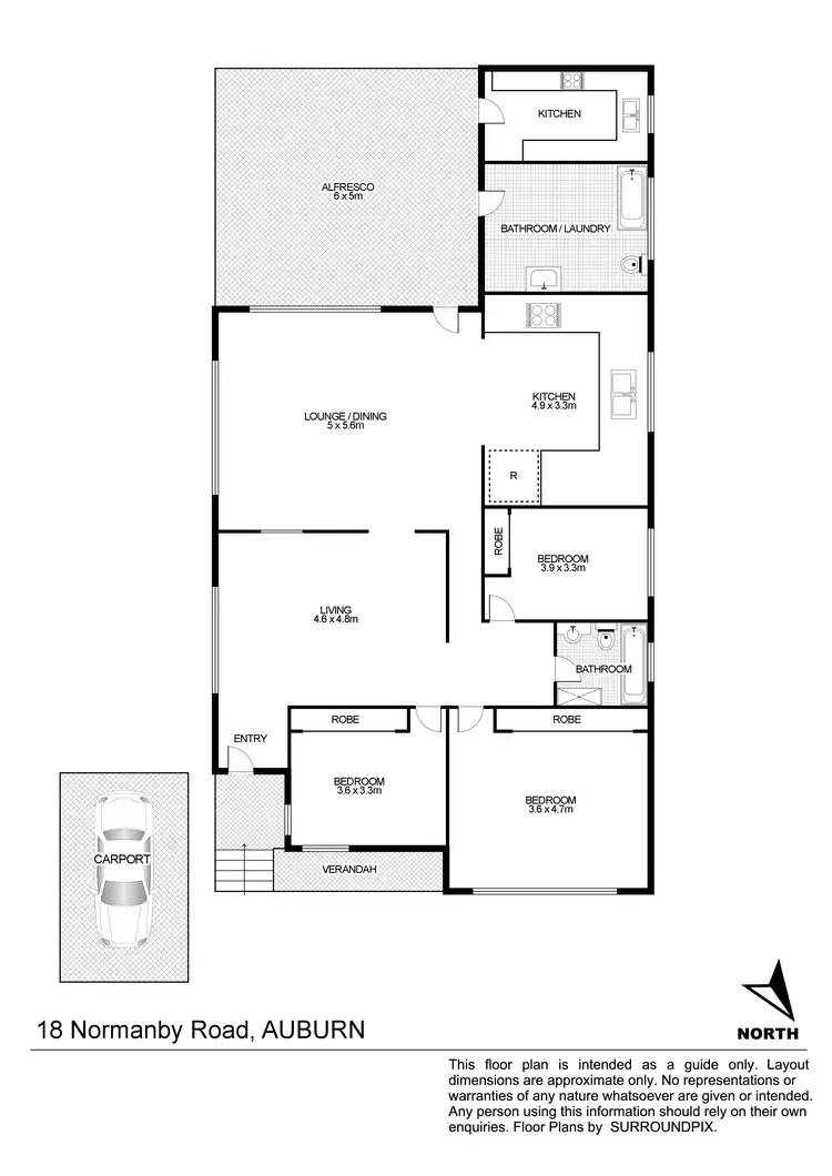 Floorplan of Homely house listing, 18 Normanby Rd, Auburn NSW 2144