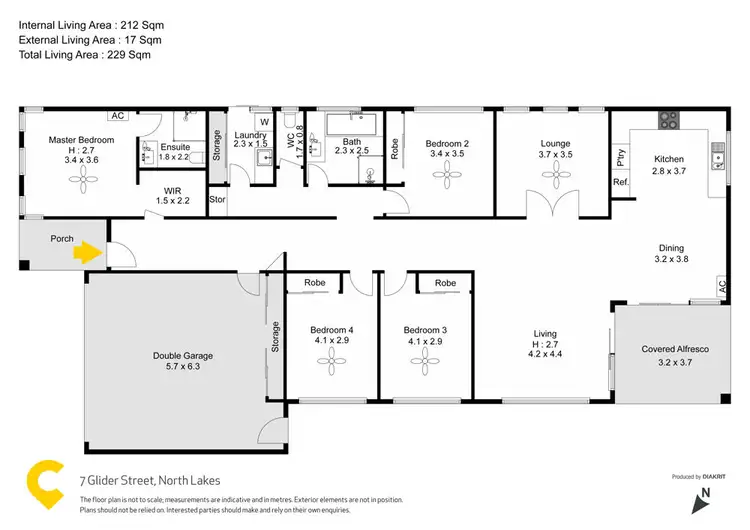 Floorplan of Homely house listing, 7 Glider Street, North Lakes QLD 4509