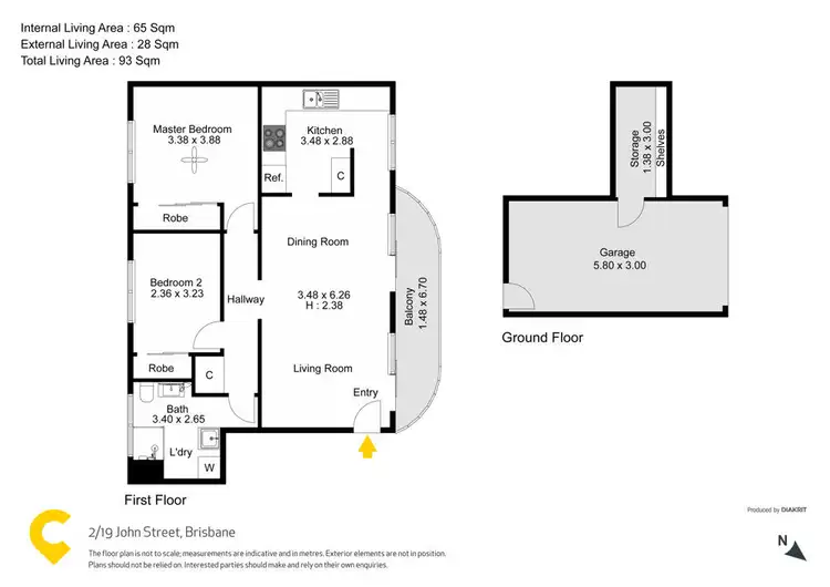 Floorplan of Homely unit listing, 2/19 John Street, Redcliffe QLD 4020