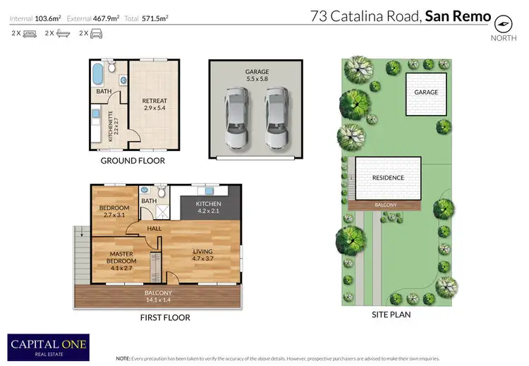 Floorplan of Homely house listing, 73 Catalina Road, San Remo NSW 2262