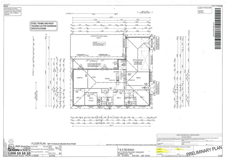 Floorplan of Homely house listing, 20-22 Country Court, Elimbah QLD 4516