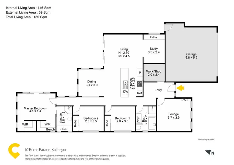 Floorplan of Homely house listing, 10 Burns Parade, Kallangur QLD 4503