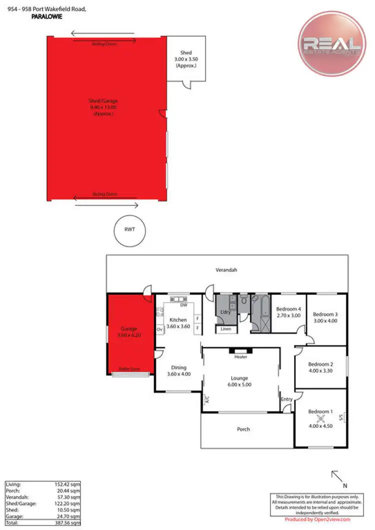 Floorplan of Homely house listing, 954-958 Port Wakefield Road, Paralowie SA 5108