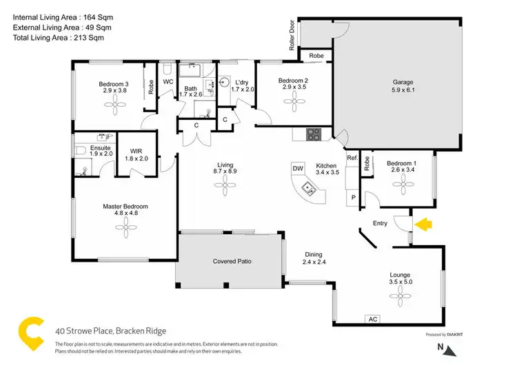 Floorplan of Homely house listing, 40 Strowe Place, Bracken Ridge QLD 4017