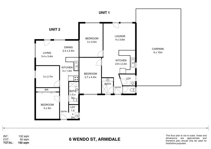 Floorplan of Homely house listing, 1-2 / 6 Wendo Street, Armidale NSW 2350