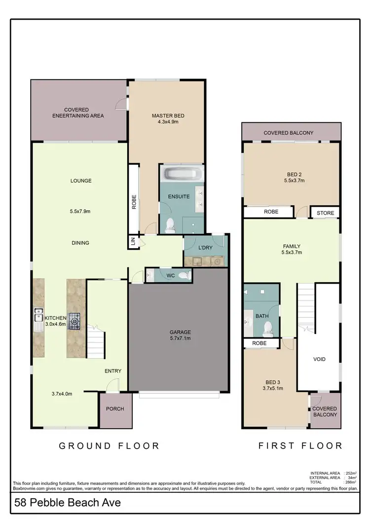 Floorplan of Homely house listing, 58 Pebble Beach Avenue, Magenta NSW 2261