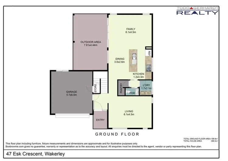 Floorplan of Homely house listing, 47 Esk Crescent, Wakerley QLD 4154