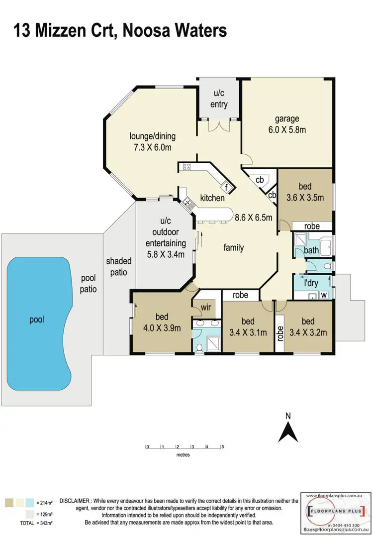 Floorplan of Homely house listing, 13 Mizzen Court, Noosa Waters QLD 4566