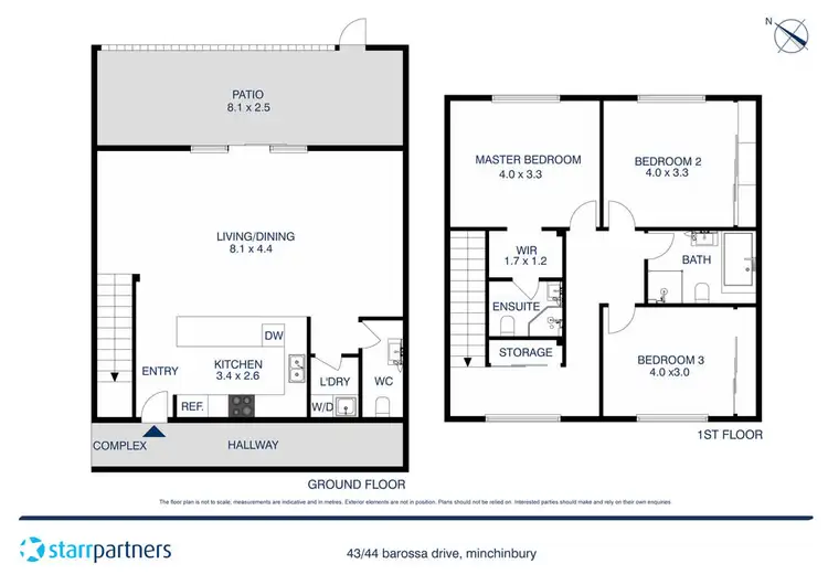 Floorplan of Homely unit listing, 43/44 Barossa Drive, Minchinbury NSW 2770
