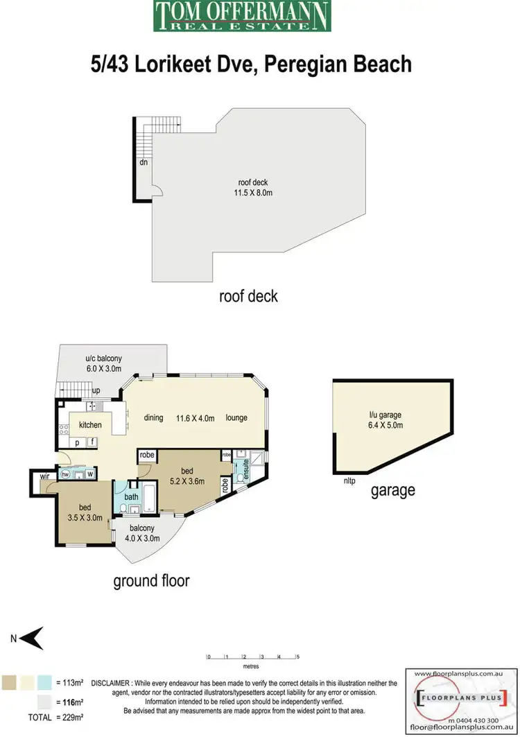 Floorplan of Homely unit listing, 5/43 Lorikeet Drive, Peregian Beach QLD 4573