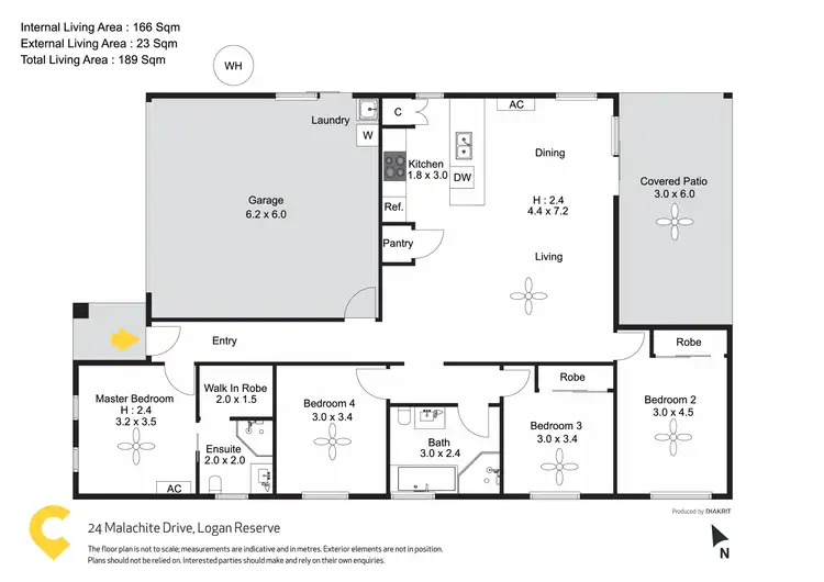 Floorplan of Homely house listing, 24 Malachite Dr, Logan Reserve QLD 4133