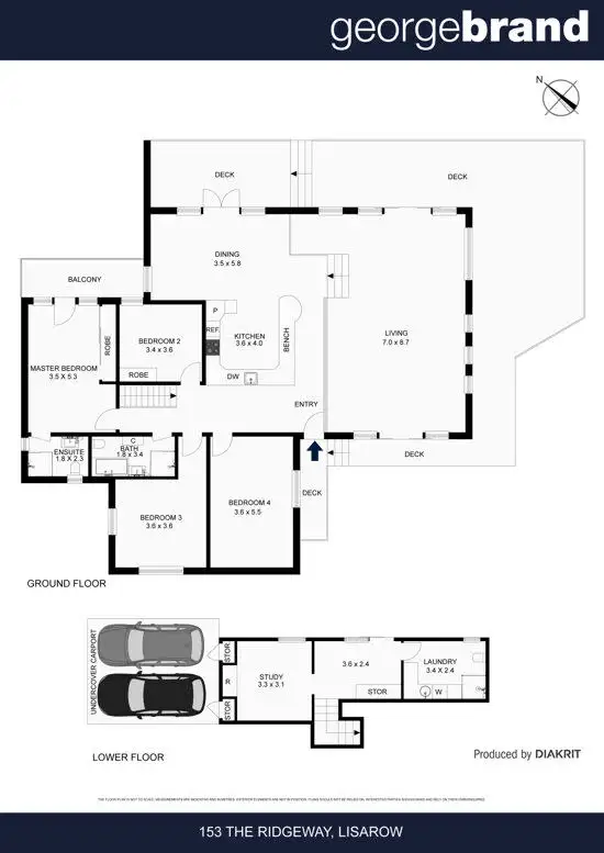 Floorplan of Homely rural property listing, 153 The Ridgeway, Lisarow NSW 2250