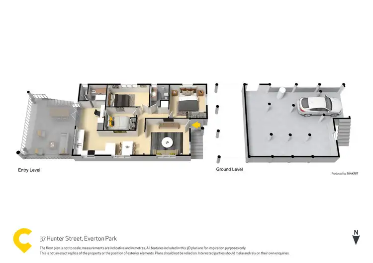 Floorplan of Homely house listing, 37 Hunter Street, Everton Park QLD 4053