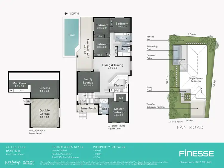 Floorplan of Homely house listing, 38 FAN ROAD, Robina QLD 4226