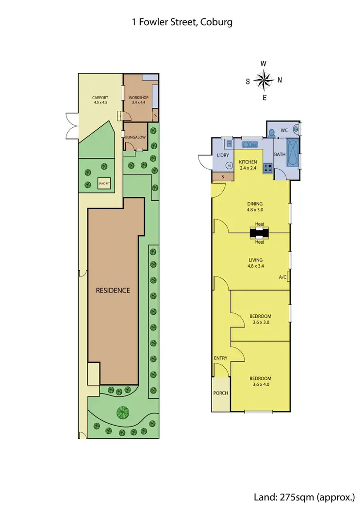 Floorplan of Homely house listing, 1 Fowler Street, Coburg VIC 3058