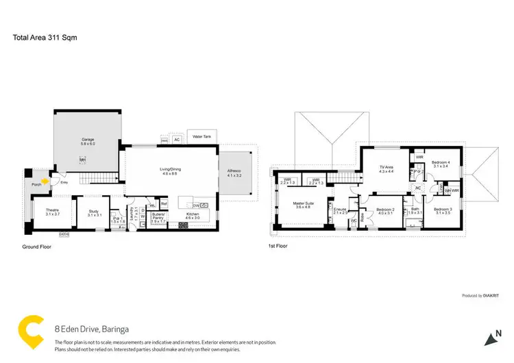Floorplan of Homely house listing, 8 Eden Drive, Baringa QLD 4551