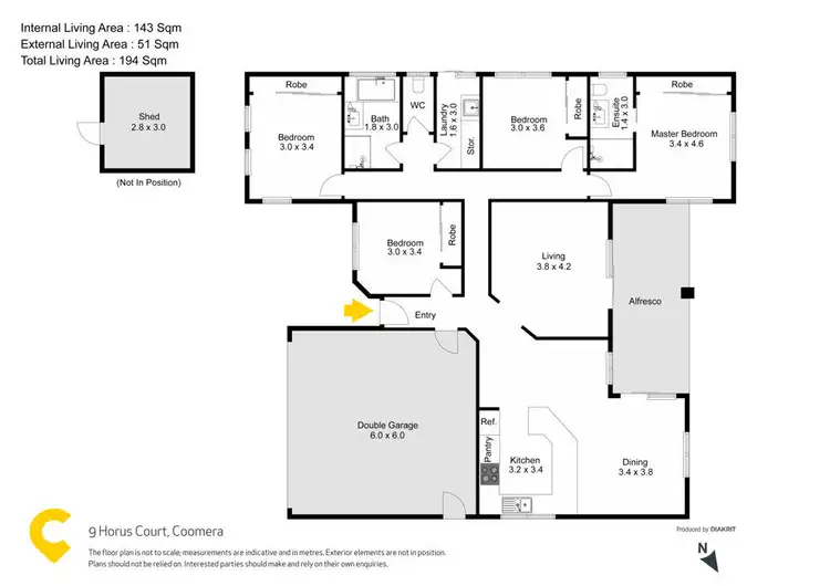 Floorplan of Homely house listing, 9 Horus Court, Coomera QLD 4209