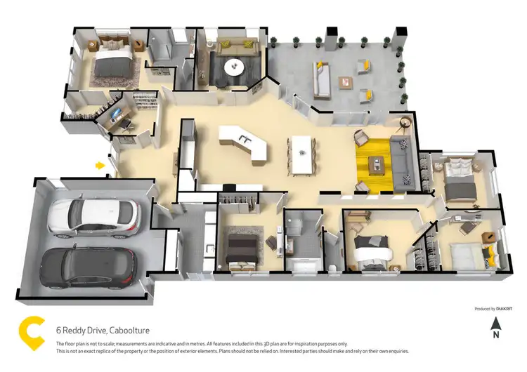 Floorplan of Homely house listing, 6 Reddy Drive, Caboolture QLD 4510