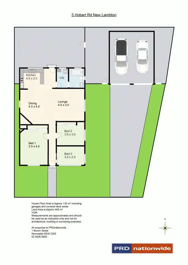 Floorplan of Homely house listing, 5 Hobart Road, New Lambton NSW 2305
