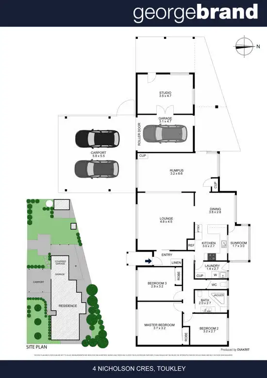 Floorplan of Homely house listing, 4 Nicholson Crescent, Toukley NSW 2263