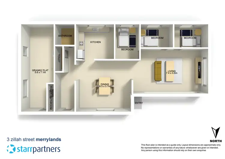 Floorplan of Homely house listing, 3 Zillah Street, Merrylands NSW 2160