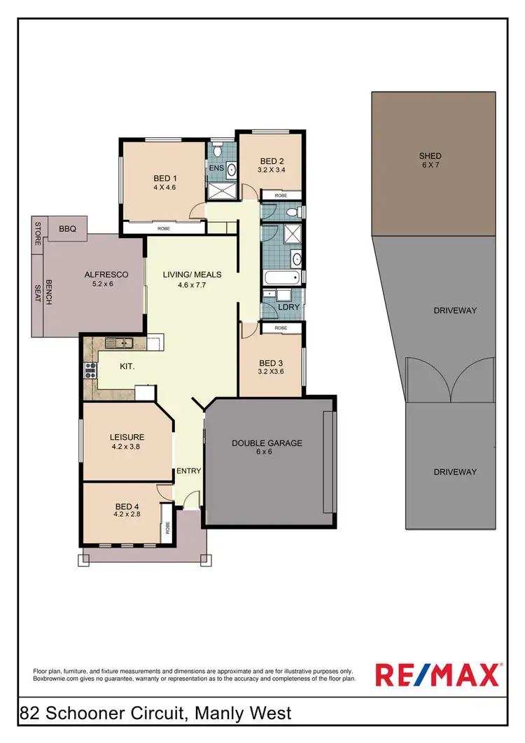 Floorplan of Homely house listing, 82 Schooner Circuit, Manly West QLD 4179