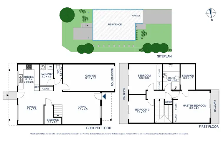 Floorplan of Homely townhouse listing, 13/307 Flushcombe Road, Blacktown NSW 2148
