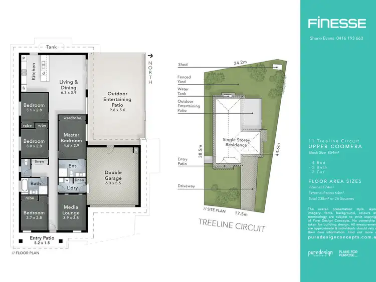 Floorplan of Homely house listing, 11 Treeline Circuit, Upper Coomera QLD 4209