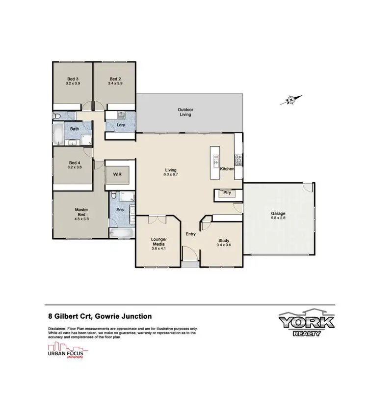 Floorplan of Homely house listing, 8 Gilbert Court, Highfields QLD 4352