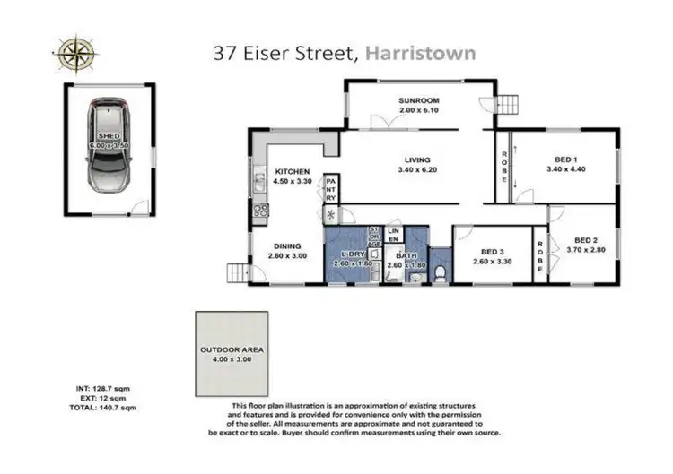 Floorplan of Homely house listing, 37 Eiser Street, Harristown QLD 4350
