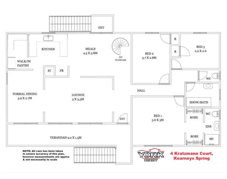 Floorplan of Homely house listing, 4 Kratzmann Court, Kearneys Spring QLD 4350