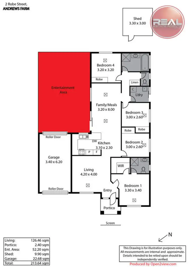 Floorplan of Homely house listing, 2 Robe Street, Andrews Farm SA 5114