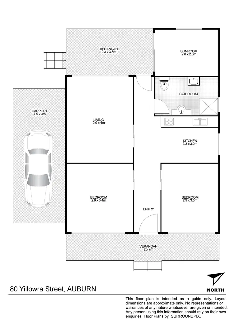 Floorplan of Homely house listing, 80 Yillowra St, Auburn NSW 2144