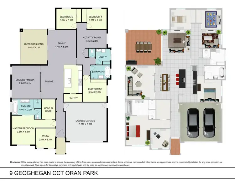 Floorplan of Homely house listing, 9 Geoghegan Circuit, Oran Park NSW 2570