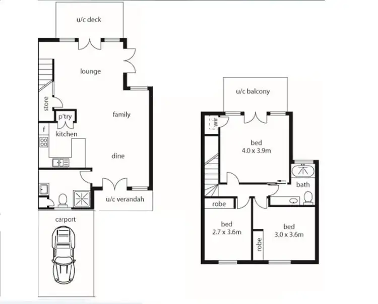 Floorplan of Homely unit listing, 10/12 Robert Street, Noosaville QLD 4566