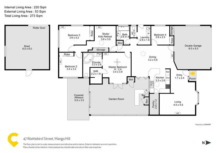 Floorplan of Homely house listing, 47 Wattlebird Street, Mango Hill QLD 4509