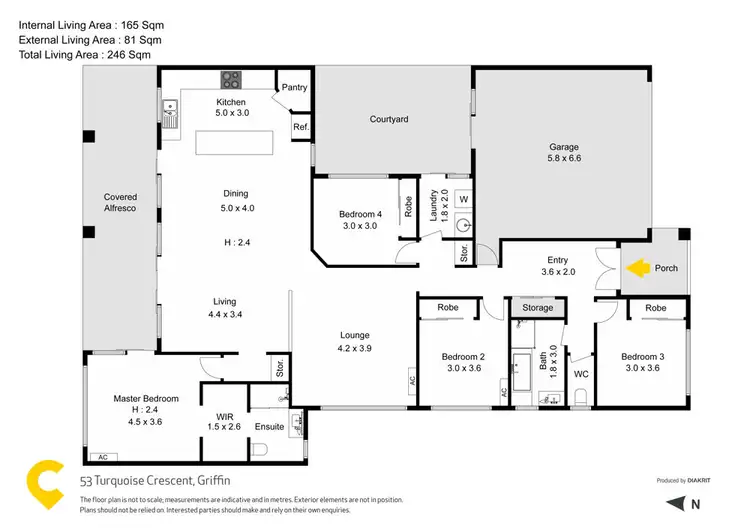 Floorplan of Homely house listing, 53 Turquoise Crescent, Griffin QLD 4503