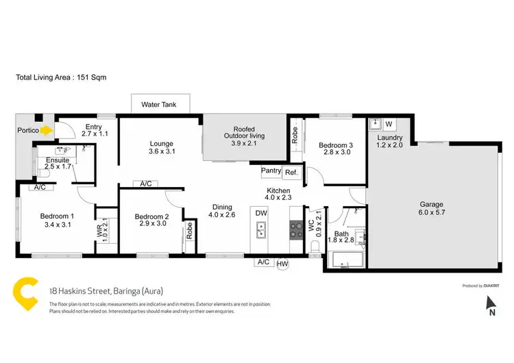 Floorplan of Homely house listing, 18 Haskins Street, Baringa QLD 4551