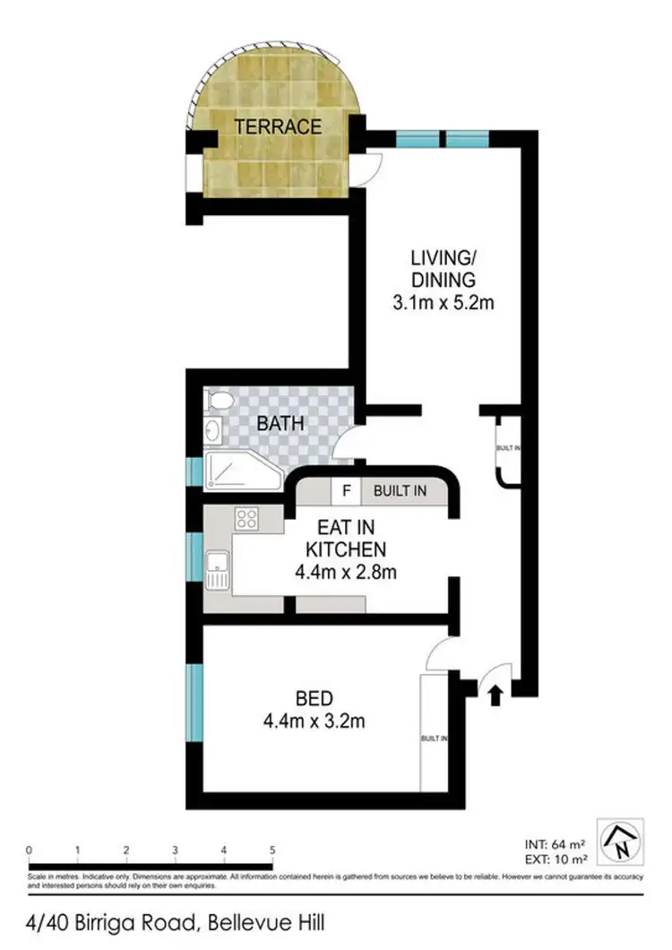 Floorplan of Homely apartment listing, 4/40A Birriga Road, Bellevue Hill NSW 2023