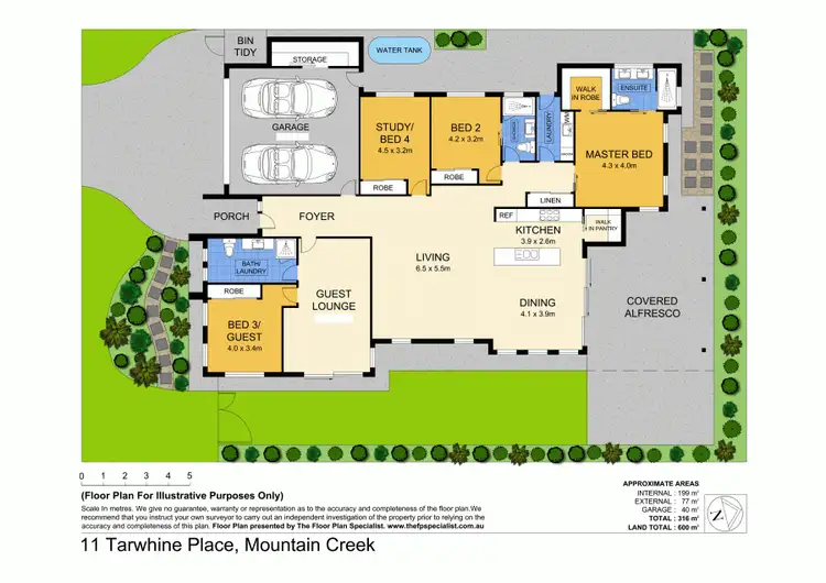 Floorplan of Homely house listing, 11 Tarwhine Place, Mountain Creek QLD 4557