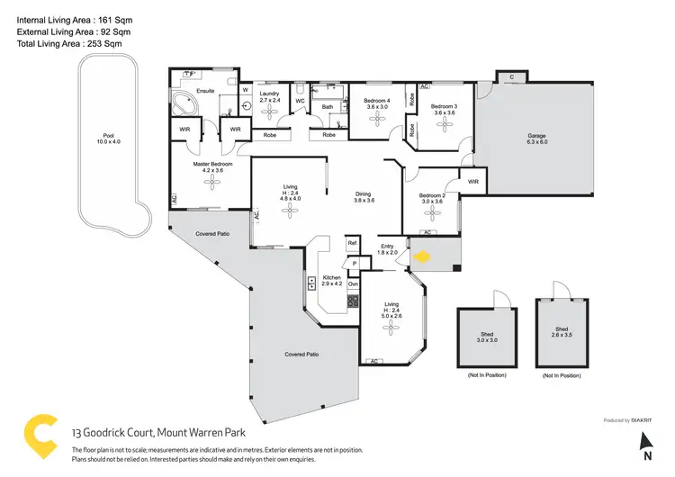 Floorplan of Homely house listing, 13 Goodrick Court, Mount Warren Park QLD 4207