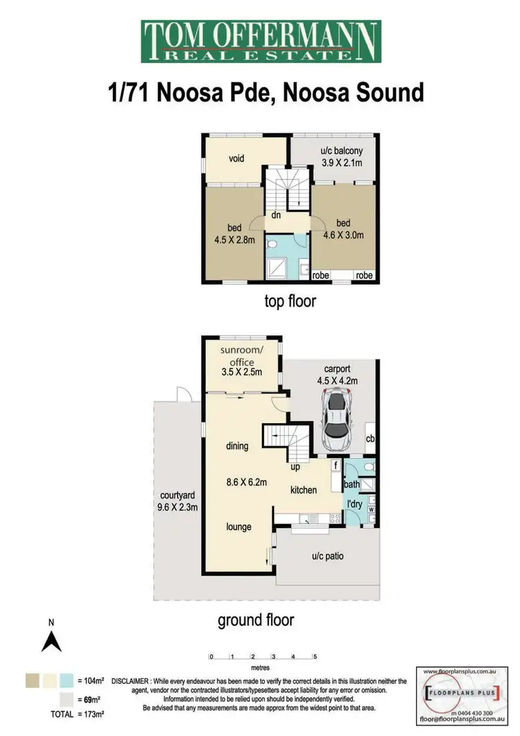 Floorplan of Homely unit listing, 1/71 Noosa Parade, Noosa Heads QLD 4567